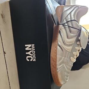 Madden NYC Women's Silver Athletic Shoes